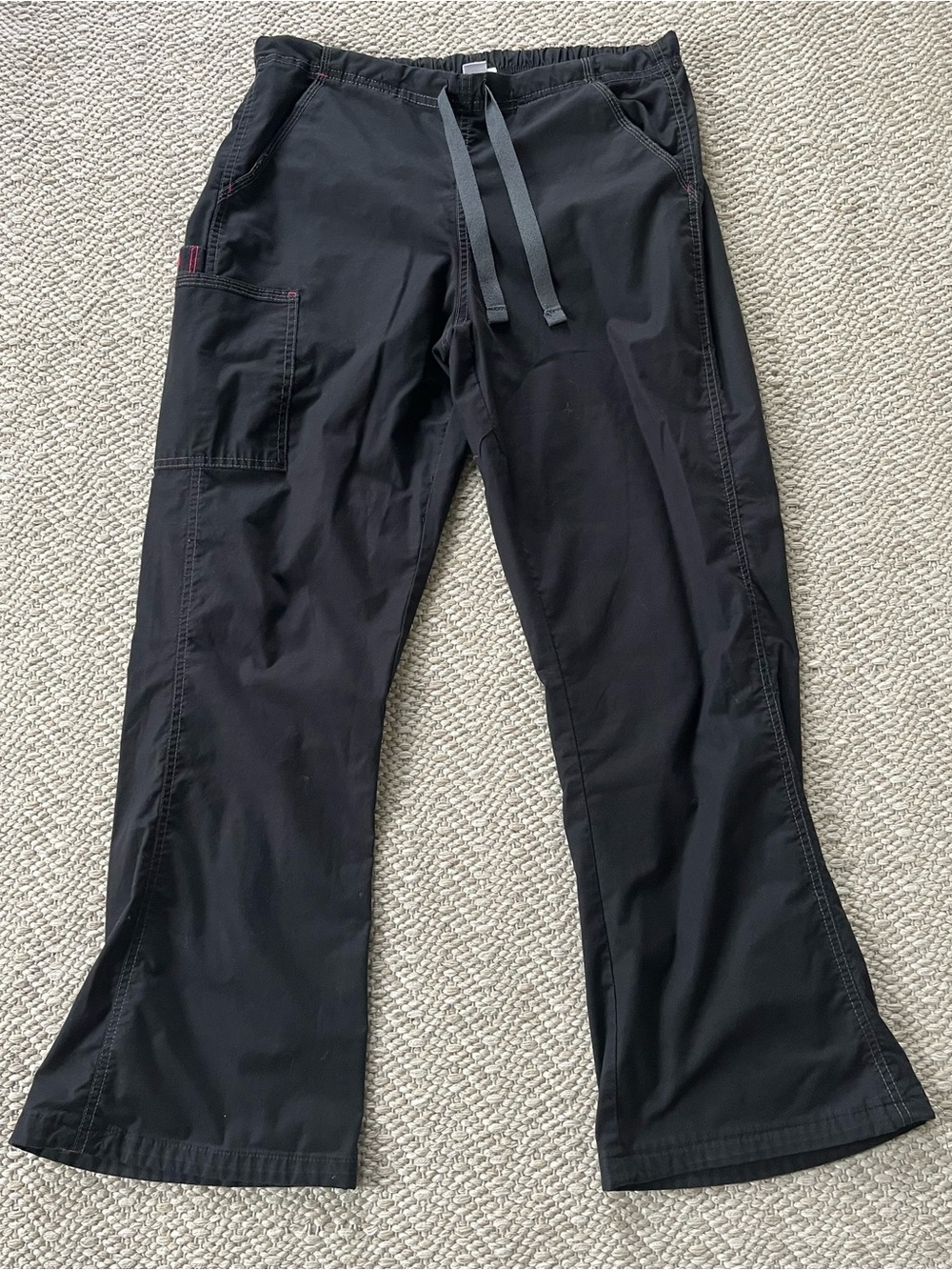 Women's Medium Black WonderWink Scrub Pants